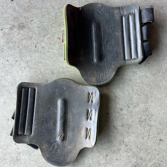 Lime glitter medium Davis splint boots - Picture 2 of 2